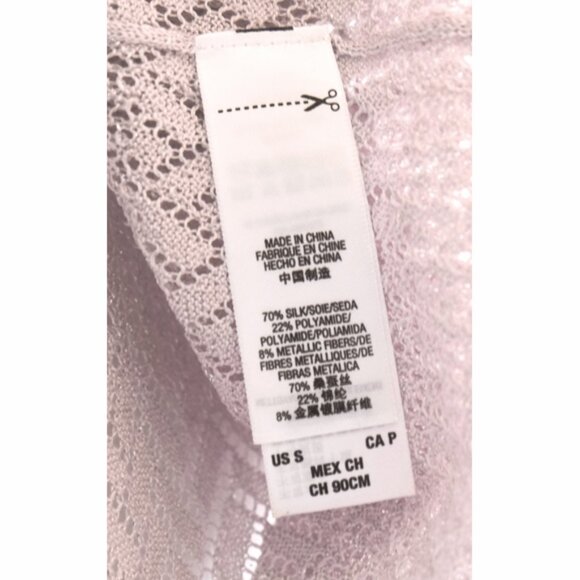 Juicy Couture silk sparkling pink crocheted cardigan - Picture 8 of 8